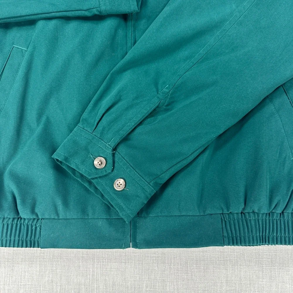 Polo Ralph Lauren Bi-Swing Harrington Jacket Mens M Green Red Pony Zip Up Lined